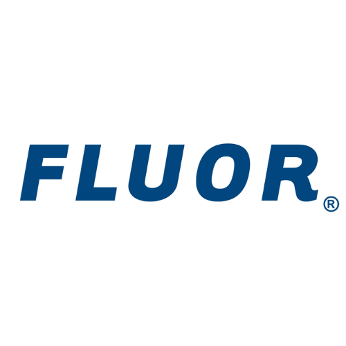 Logo of Fluor, an attending company at Advancing Nuclear Power Construction 2027